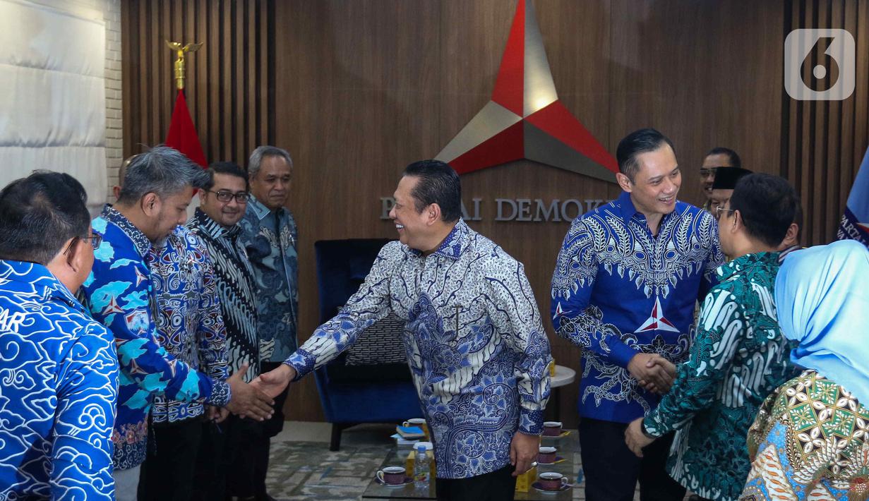Pimpinan MPR RI terus melanjutkan safari silaturahmi kebangsaan ke sejumlah pimpinan partai politik. (Liputan6.com/Herman Zakharia)