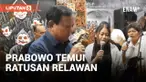 Prabowo Subianto Bertemu dengan Ratusan Relawan Gibran-Jokowi di Solo