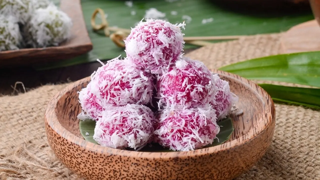 klepon ubi ungu tapioka