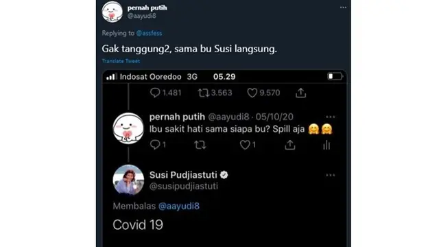 6 Screenshoot Netizen Dinotice Publik Figur, Bukti Bahagia Sederhana