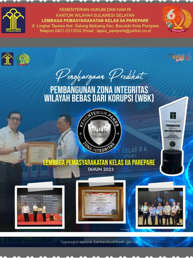Lapas Kelas IIA Parepare berkomitmen untuk terus meningkatkan mutu pelayanan dan terlibat aktif dalam upaya membangun sistem birokrasi yang transparan dan efisien (Liputan6.com/Eka Hakim)