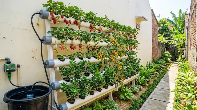 Inspirasi Kebun Buah Mini Sepanjang Tembok Samping Rumah Sempit.