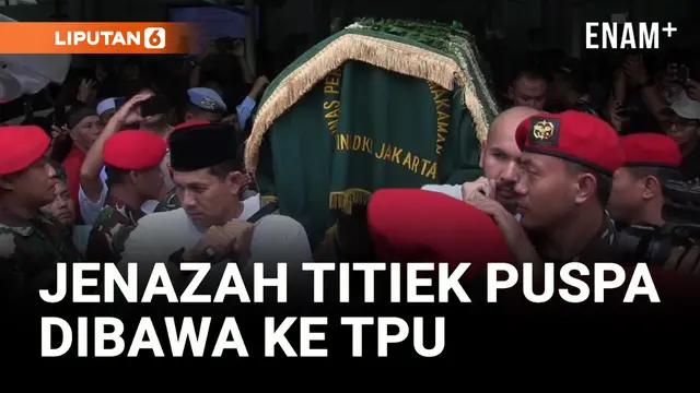 VIDEO: Dikawal TNI, Jenazah Titiek Puspa Dibawa ke TPU Tanah Kusir