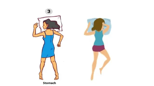 ilustrasi posisi tidur