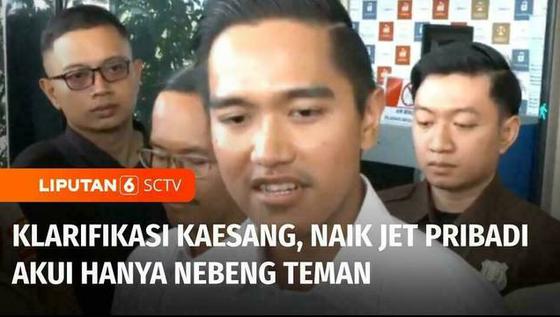 VIDEO: Naik Jet Pribadi, Kaesang Akui hanya Nebeng Teman