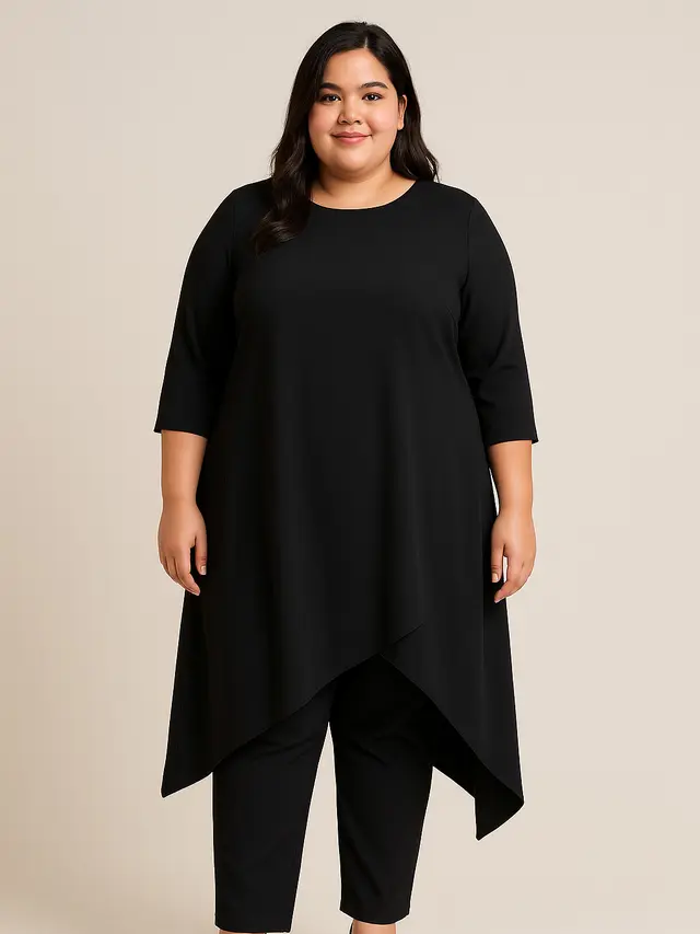 Model Tunik Simple tapi Mewah untuk Orang Gemuk