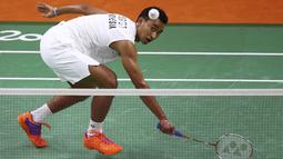 Awalnya Tommy Sugiarto lebih diunggulkan karena memiiki rangking BWF yang lebih baik dari Rajiv Ouseph. (Reuters/Marcelo Del Pozo)