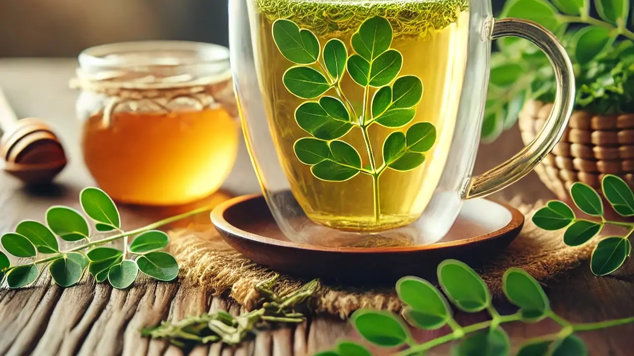 1. Teh Daun Kelor Hangat