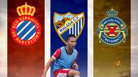Ilustrasi Arthur Irawan - Espanyol, Malaga, dan Waasland-Beveren (Bola.com/Adreanus Titus)