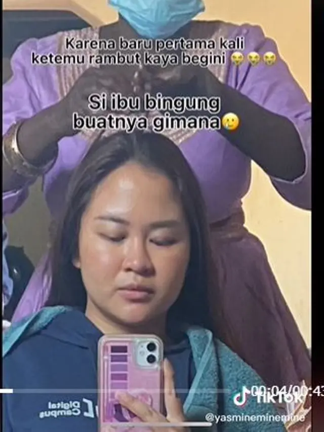 Wanita Indonesia ke Salon di Afrika, Jadi Perhatian Karena Rambutnya Lurus dan Bawa Catokan