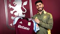 Marco Asensio saat diperkenalkan sebagai pemain Aston Villa. (X/Aston Villa)