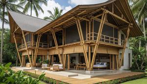 Ide Desain Rumah Semi Permanen yang Tetap Nyaman untuk Keluarga Besar. Foto: Gemini