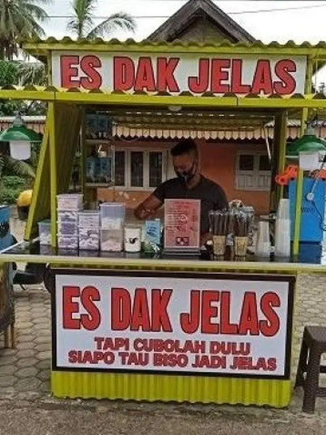6 Cara Promosi Penjual Es Campur Ini Nyeleneh, Bikin Ngakak