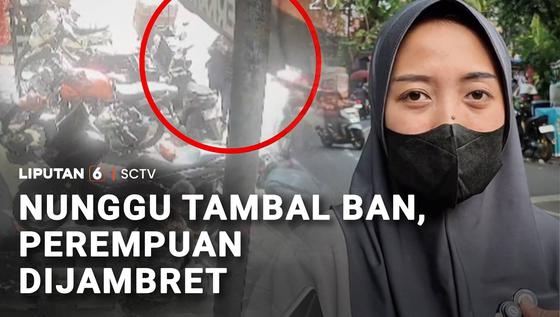 Nunggu Tambal Ban, Perempuan Dijambret