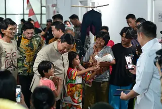 Malam-Malam Prabowo Cek Hunian Baru Warga Bantaran Rel Senen (Sekretariat Presiden)