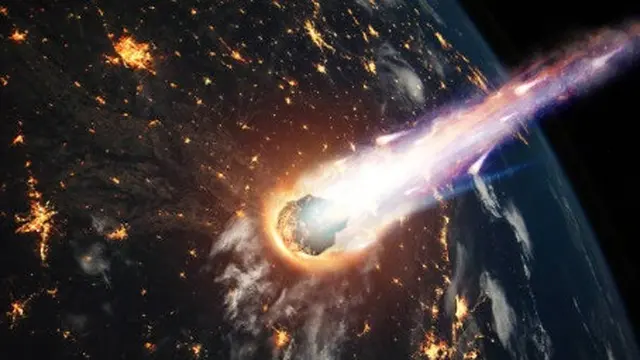 ilustrasi asteroid.