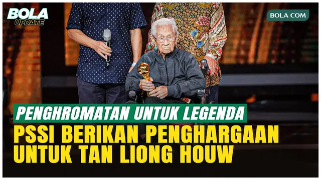 Penghormatan untuk Legenda! Tan Liong Houw Raih Penghargaan di PSSI Awards 2026