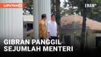 GIibran Rakabuming Raka Panggil Sejumlah Menteri ke Kantor Wapres