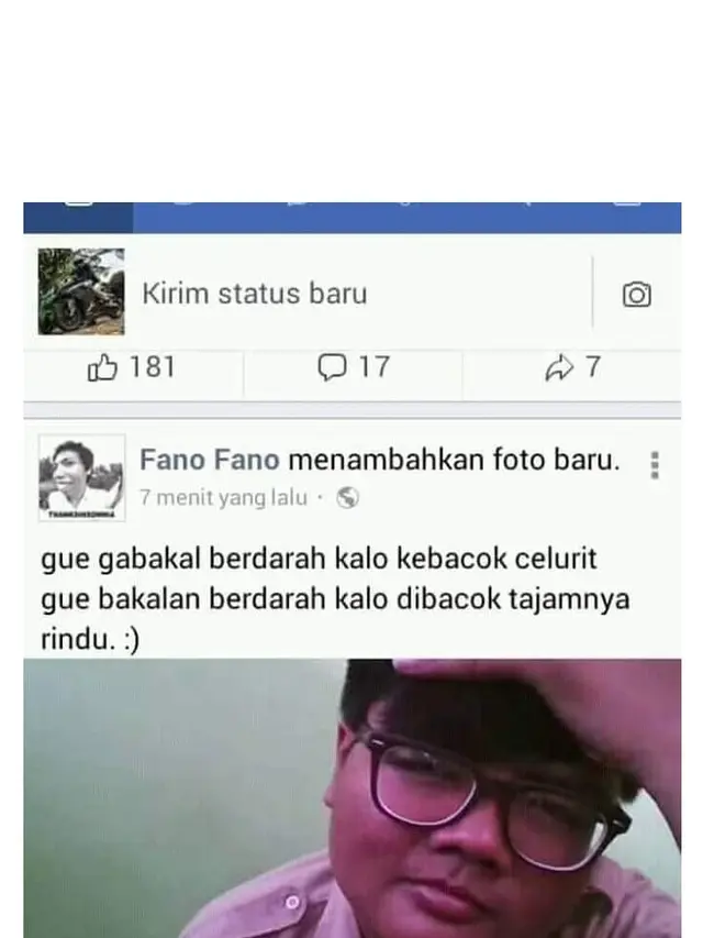 Status Facebook 6 Anak Sekolah Ini Absurd Banget, Bikin Tepuk Jidat