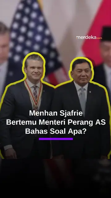 Momen Menhan Sjafrie Bertemu Menteri Perang Amerika, Bahas soal Apa?