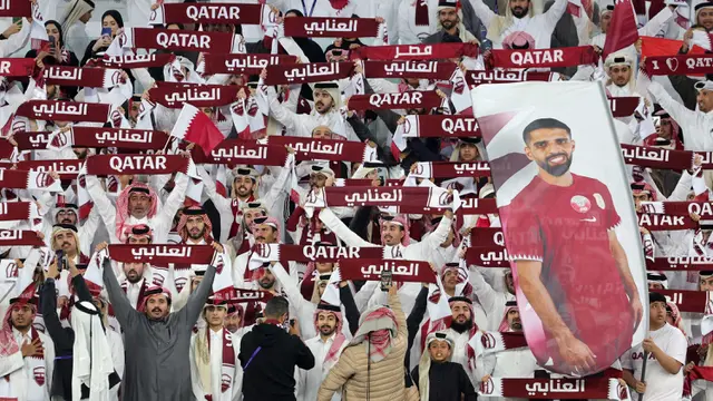 Suporter Timnas Qatar Sambut Kemenangan The Maroons atas Iran