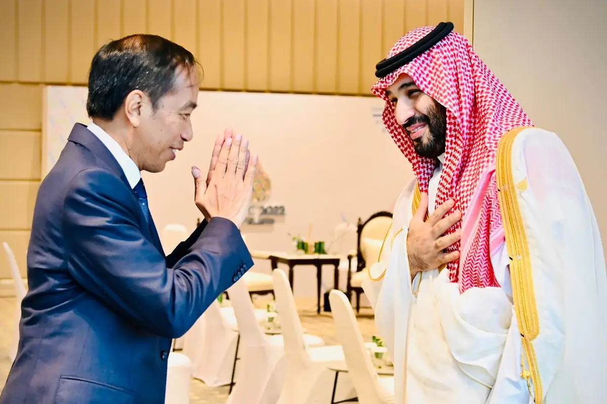 Jokowi bertemu MBS di Bangkok Thailand
