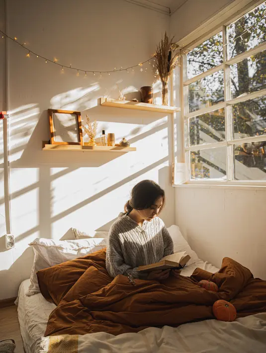 Ranjang tidur yang lebih rendah bisa memberi kesan ruangan yang terasa lebih lapang, karena langit-langit akan tampak lebih tinggi./Copyright pexels.com/@gabby-k