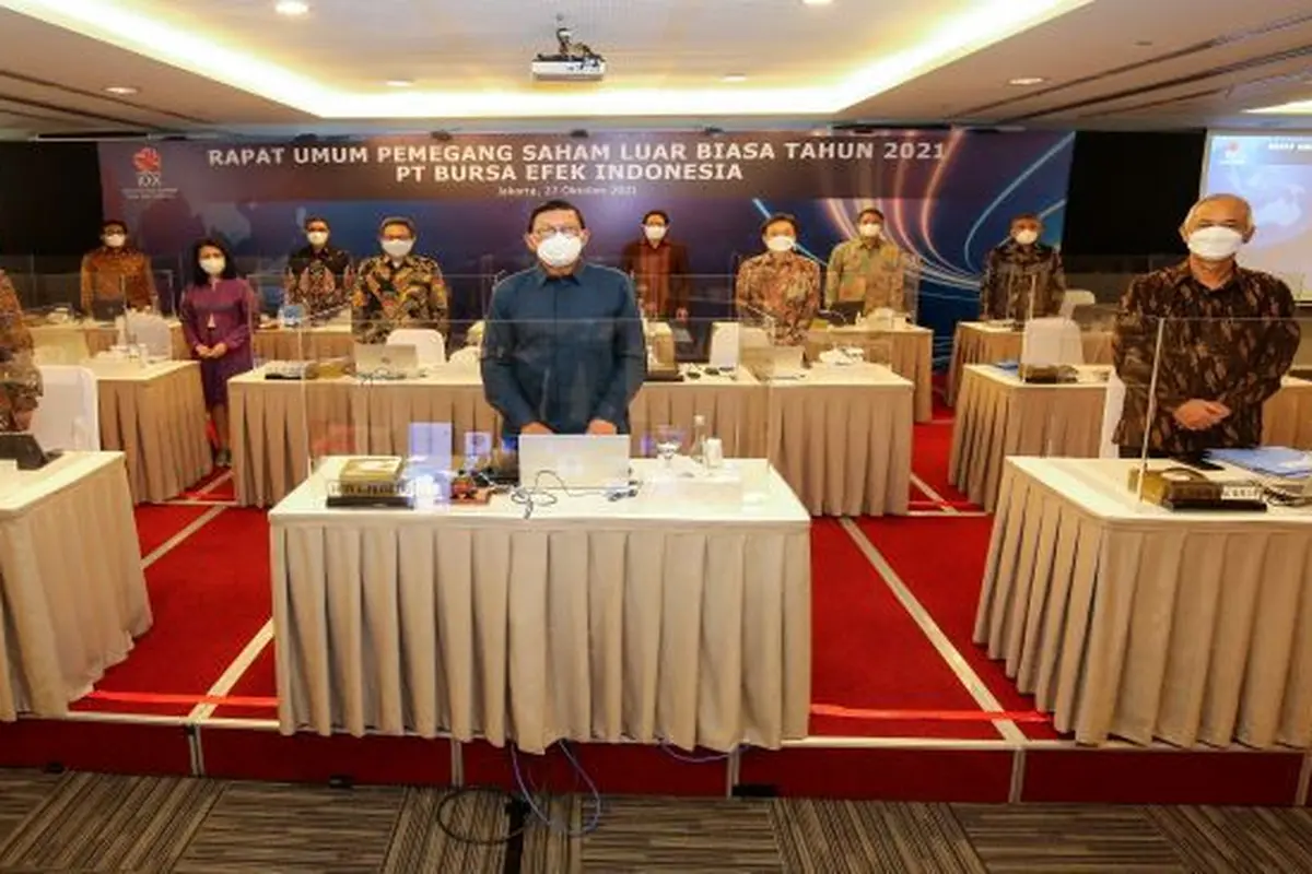 RUPSLB Bursa Efek Indonesia (BEI), Rabu (27/10/2021) (Dok: BEI)