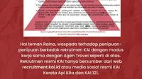 Waspada, Penipuan Rekrutmen LRT Jabodebek