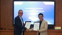 PT Elnusa Tbk (ELSA) menandatangani Nota Kesepahaman Kerjasama Pengembangan Ekosistem Electric Vehicle (EV) dengan PT Industri Baterai Indonesia atau kerap disebut Indonesia Battery Coorporation (IBC). (Foto:Elnusa)