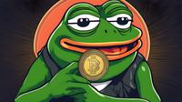 Ilustrasi Kripto PEPE Coin. (Foto By AI)