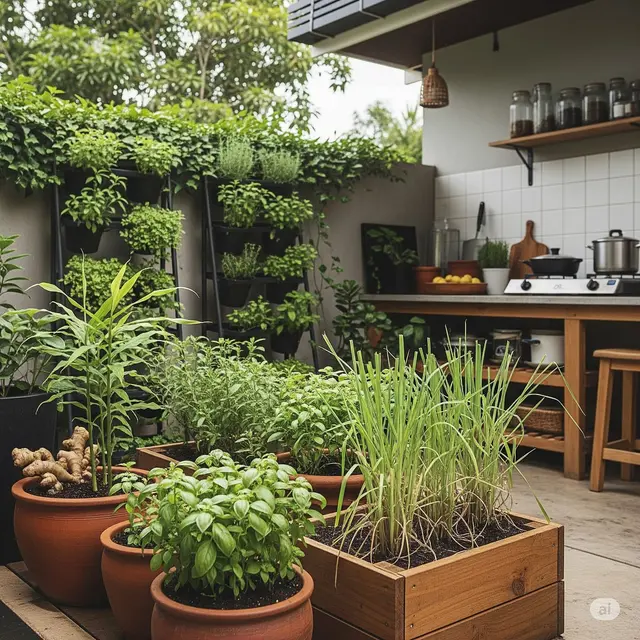 Latar Belakang Rumah Sederhana. Foto: Gemini