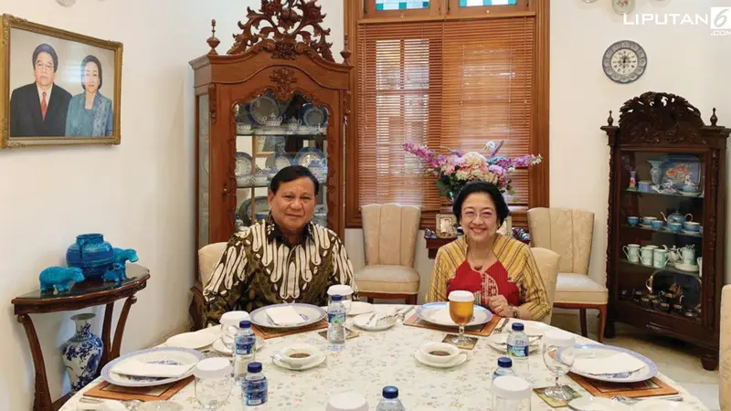 Banner Pertemuan Prabowo dan Megawati