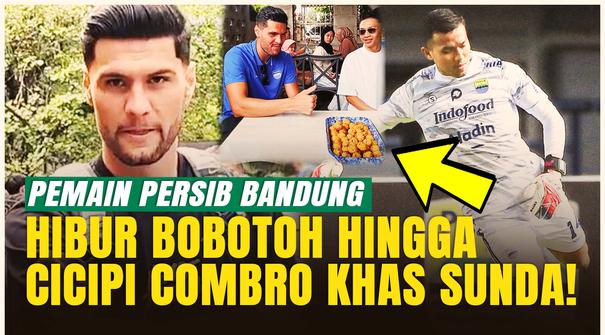 Teja Paku Alam dan Julio Cesar Disambut Meriah oleh Bobotoh hingga Mencoba Kudapan Khas Sunda!