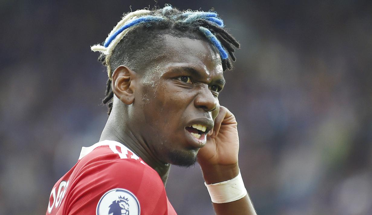 Paul Pogba - Pemain nyentrik ini tak cukup berdaya untuk memenangkan duel di lini tengah melawan gelandang-gelandang The Foxes. Pria asal Prancis itu terlihat kesulitan mengembangkan permainan sehingga tak mampu berkontribusi maksimal untuk lini serang MU. (AP/Rui Viera)