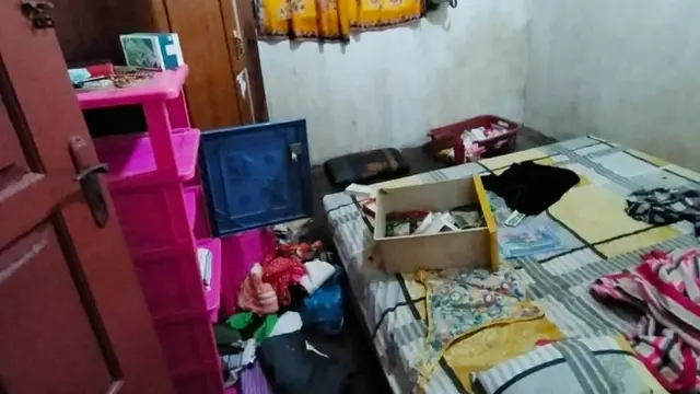 Salah satu barak karyawan PT Langgam Harmoni yang dijarah ratusan orang tak dikenal.