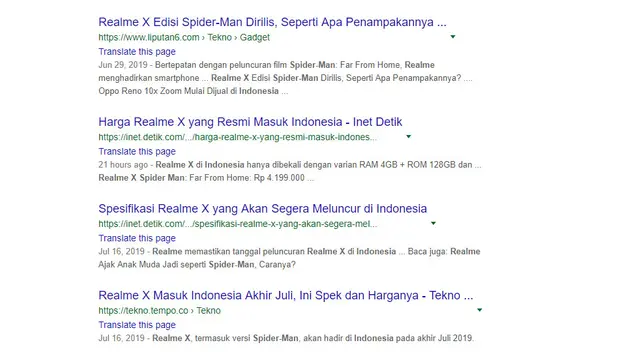 Hasil Pencarian dengan Kata Kunci Realme X Spider-Man