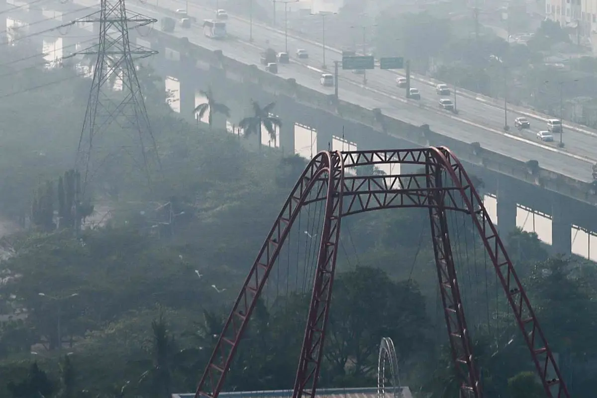 Penampakan Polusi Udara di Langit Jakarta