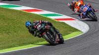 Pembalap Yamaha Tech 3, Johann Zarco siap merebut kemenangan pada MotoGP Catalunya 2018. (Twitter/Yamaha Tech 3)