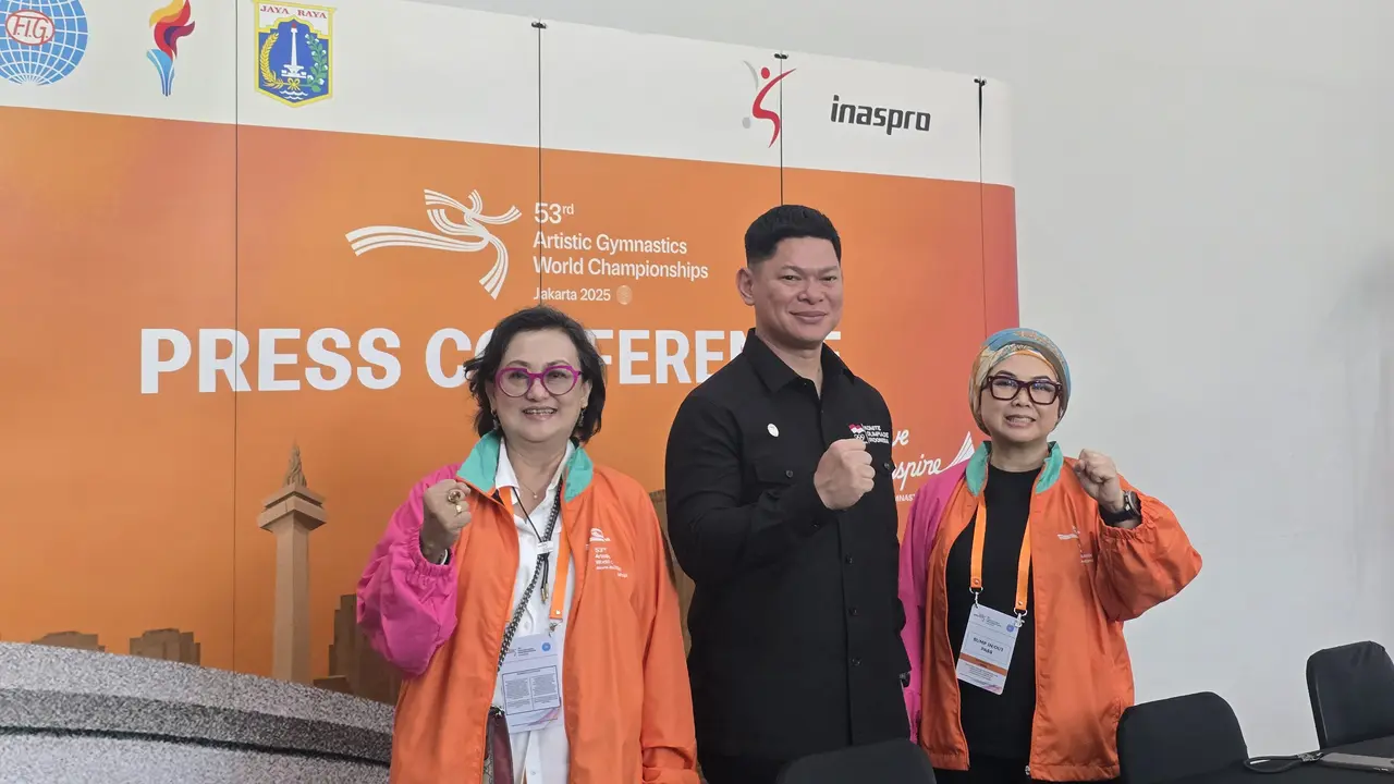 Jumpa pers soal atlet Israel di Kejuaraan Dunia Senam Artistik 2025