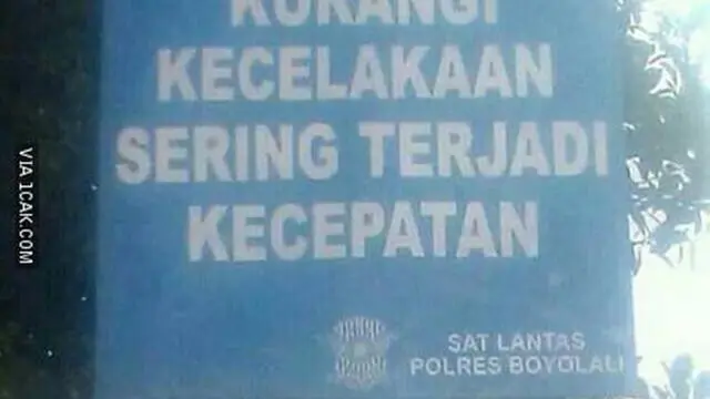 Imbauan lalu lintas nyeleneh (Istimewa)