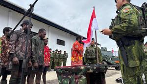 Tujuh anggota OPM ikrar setia kepada NKRI. (Istimewa)