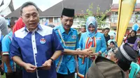Ketua Umum PAN Zulkifli Hasan di Kabupaten Pesisir Selatan, Sumatera Barat (Liputan6.com/ Taufiqurrohman)