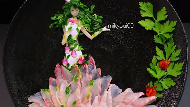 Keren, 6 Kreasi Indah Sashimi Ini Bisa Dimakan Lo