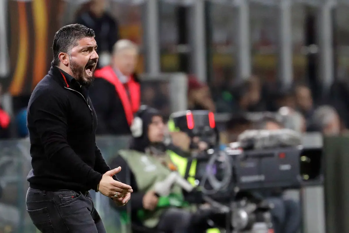 Ekspresi Gattuso vs Wenger Saat AC Milan Ditekuk Arsenal