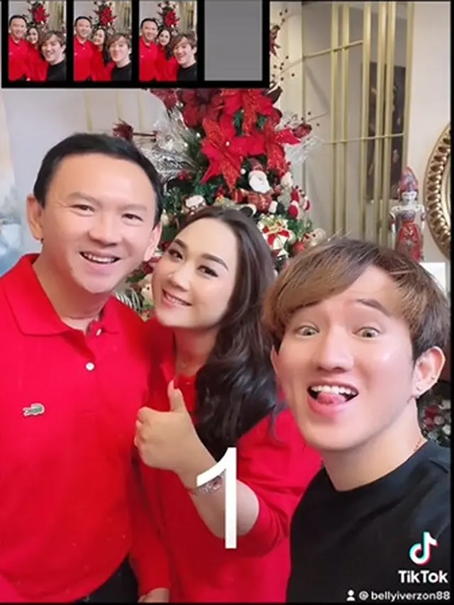 Siap Sambut Natal, Ini 5 Pemotretan Keluarga Ahok Bersama Dua Buah Hatinya