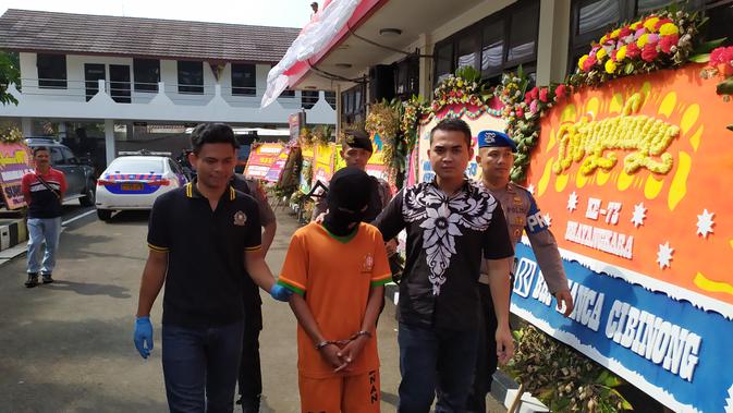 Haryanto alias Anto (23), tersangka pembunuh FAN (8) di Megamendung, Puncak, Kabupaten Bogor.