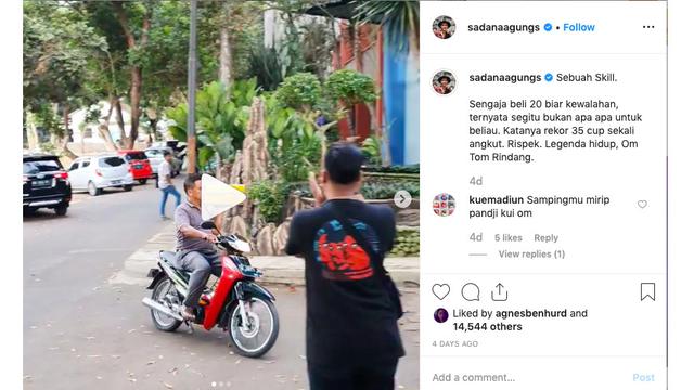 instagram @sadanaagungs