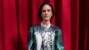 Jennifer Connelly tiba untuk koleksi busana siap pakai Louis Vuitton Spring/Summer 2023 yang dipresentasikan di Paris Fashion Week, Prancis, 4 Oktober 2022. Jennifer Connelly menata rambutnya dalam model bob pendek. (Photo by Vianney Le Caer/Invision/AP)