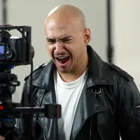 Husein Syuting Video Klip. (Deki Prayoga/Bintang.com)